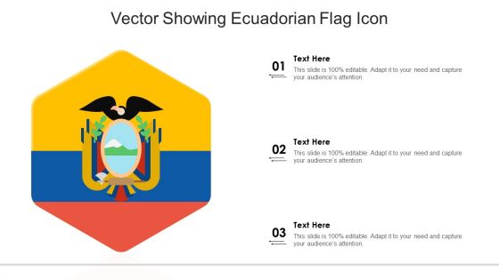 Vector Showing Ecuadorian Flag Icon Ppt PowerPoint Presentation File Inspiration PDF