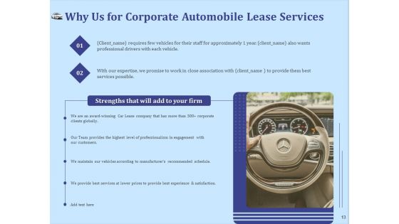 Vehicle Leasing Proposal Ppt PowerPoint Presentation Complete Deck With Slides