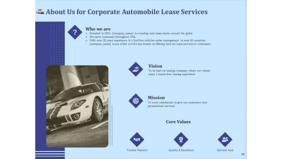 Vehicle Leasing Proposal Ppt PowerPoint Presentation Complete Deck With Slides