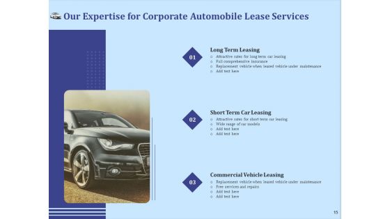 Vehicle Leasing Proposal Ppt PowerPoint Presentation Complete Deck With Slides