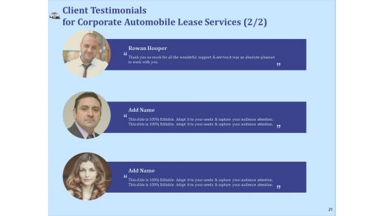 Vehicle Leasing Proposal Ppt PowerPoint Presentation Complete Deck With Slides
