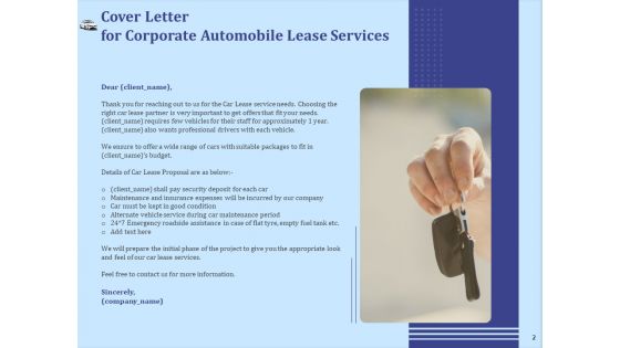 Vehicle Leasing Proposal Ppt PowerPoint Presentation Complete Deck With Slides