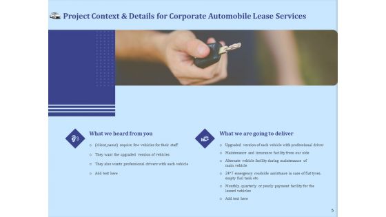 Vehicle Leasing Proposal Ppt PowerPoint Presentation Complete Deck With Slides