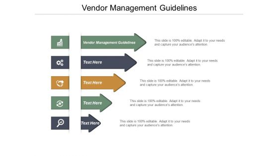 Vendor Management Guidelines Ppt PowerPoint Presentation Model Outline Cpb