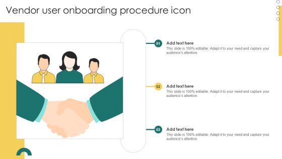 Vendor User Onboarding Procedure Icon Icons PDF