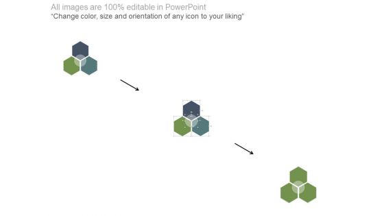 Venn Diagram With Three Steps Powerpoint Slides
