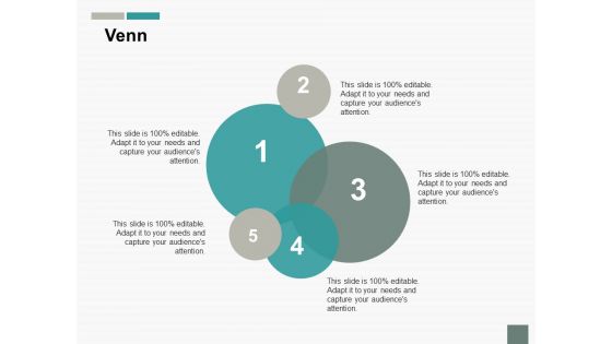Venn With Five Circles Ppt PowerPoint Presentation Inspiration Format