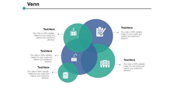 Venn With Five Circles Ppt PowerPoint Presentation Pictures Templates