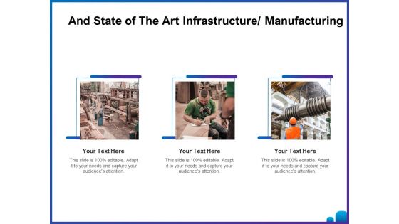 Venture Capital Funding For Firms And State Of The Art Infrastructure Manufacturing Ppt Summary Inspiration PDF