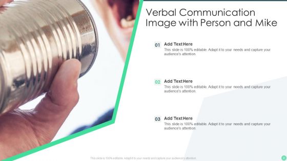 Verbal Communication Ppt PowerPoint Presentation Complete Deck With Slides