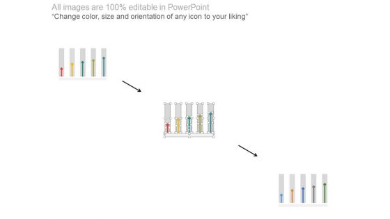 Vertical Arrows Timeline With Years Powerpoint Slides