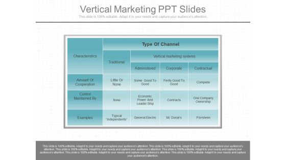 Vertical Marketing Ppt Slides