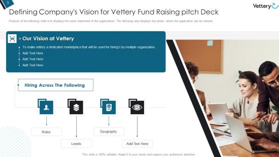 Vettery Fund Raising Pitch Deck Ppt PowerPoint Presentation Complete Deck With Slides