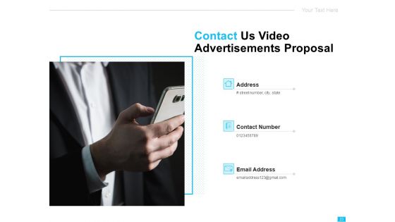 Video Ads Proposal Ppt PowerPoint Presentation Complete Deck With Slides