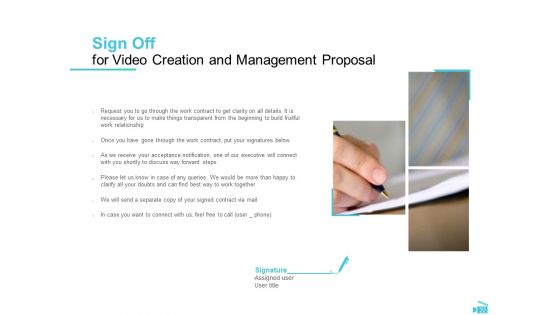 Video Development And Administration Proposal Ppt PowerPoint Presentation Complete Deck With Slides