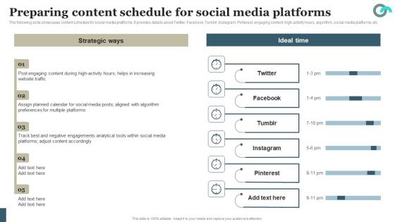 Viral Marketing Techniques To Increase Annual Business Sales Preparing Content Schedule For Social Media Download PDF