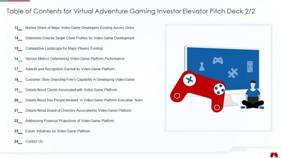 Virtual Adventure Gaming Investor Elevator Pitch Deck Ppt PowerPoint Presentation Complete Deck With Slides