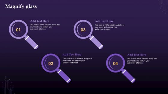 Virtual Currency Investment Guide For Companies Our Magnify Glass Ppt Infographics Portfolio PDF