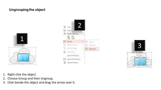 Virtual Desktops For Cloud Technology Powerpoint Template