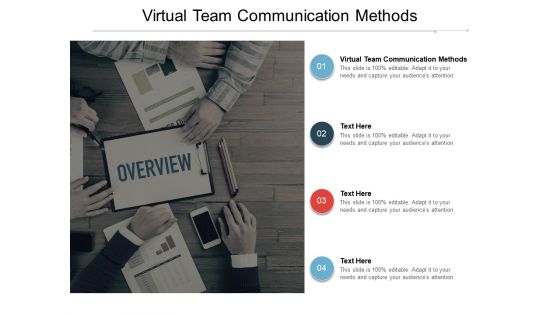 Virtual Team Communication Methods Ppt PowerPoint Presentation Gallery Portrait