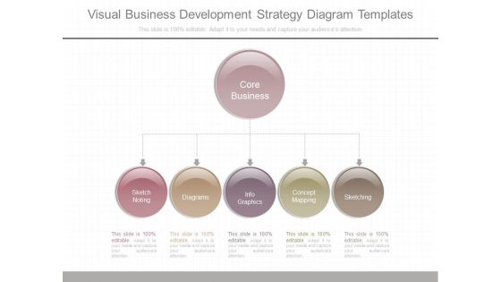 Visual Business Development Strategy Diagram Templates