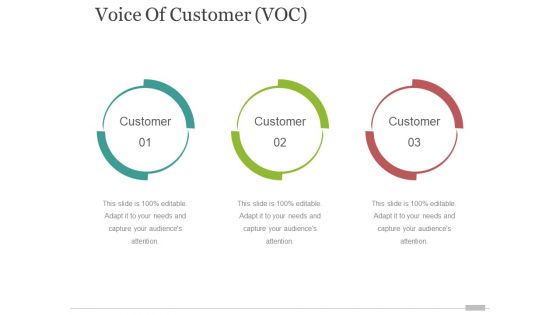 voice of customer voc template 3 ppt powerpoint presentation model summary