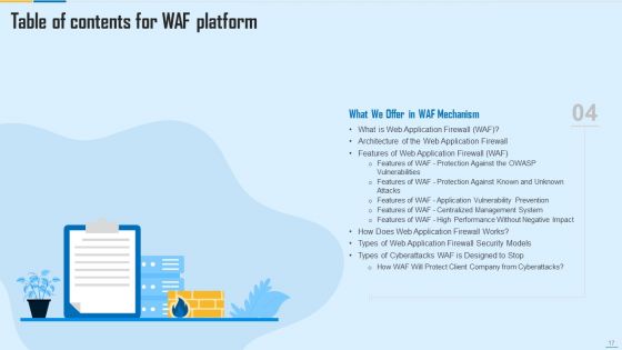 WAF Platform Ppt PowerPoint Presentation Complete With Slides