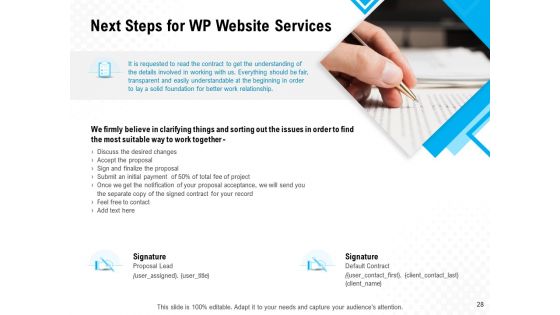 WP Website Proposal Ppt PowerPoint Presentation Complete Deck With Slides