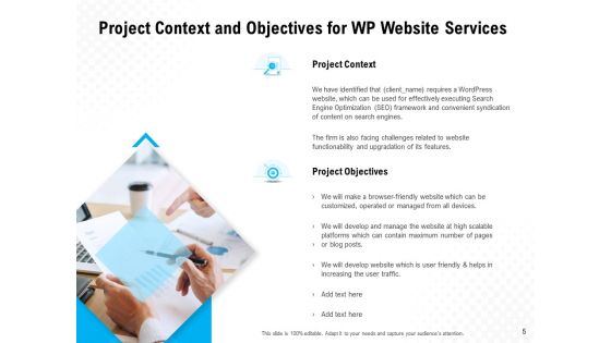WP Website Proposal Ppt PowerPoint Presentation Complete Deck With Slides