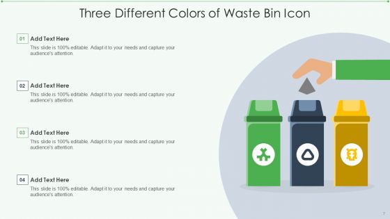 Waste Bin Icon Ppt PowerPoint Presentation Complete With Slides