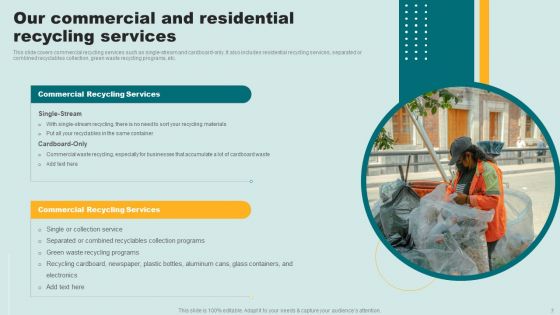 Waste Recycling Services Proposal Ppt PowerPoint Presentation Complete Deck With Slides