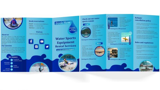 Water Brochure Sport Rentals Trifold