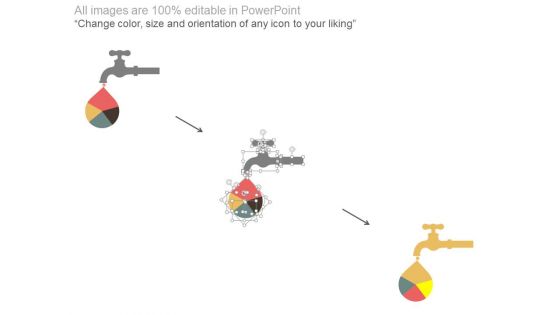 Water Drop Diagram With Percentage Chart Powerpoint Template