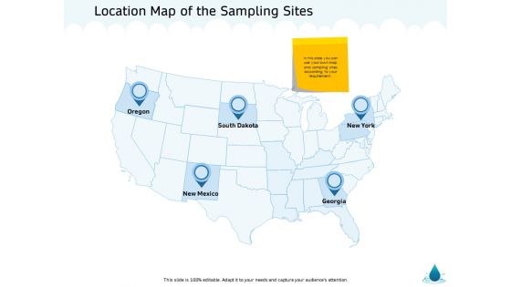 Water NRM Location Map Of The Sampling Sites Ppt Layouts Graphics PDF