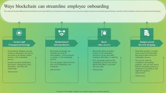 Ways Blockchain Can Streamline Employee Onboarding Ideas PDF