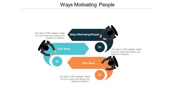 Ways Motivating People Ppt PowerPoint Presentation Portfolio Backgrounds Cpb