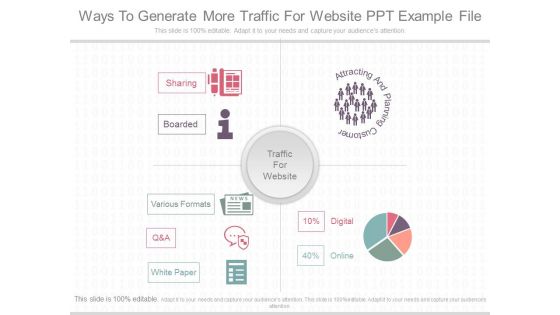 Ways To Generate More Traffic For Website Ppt Example File Ways To Generate More Traffic For Website Ppt Example File