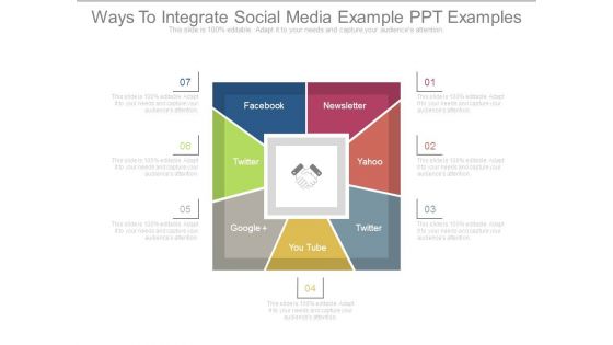 Ways To Integrate Social Media Example Ppt Examples Ways To Integrate Social Media Example Ppt Examples
