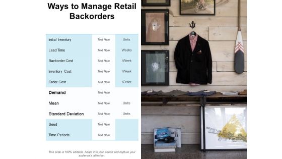 Ways To Manage Retail Backorders Ppt PowerPoint Presentation Gallery Visuals Ways To Manage Retail Backorders Ppt PowerPoint Presentation Gallery Visuals