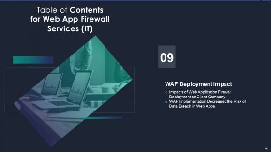 Web App Firewall Services IT Ppt PowerPoint Presentation Complete With Slides
