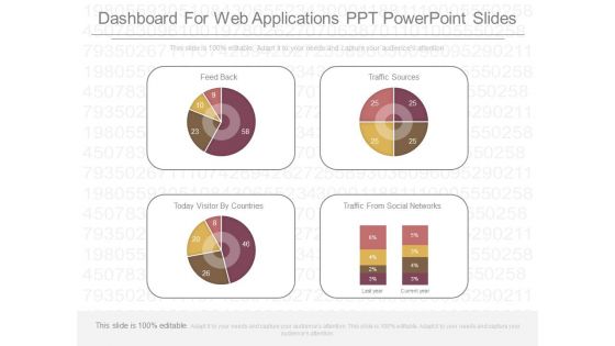 Web Based Dashboard Diagram Powerpoint Slides