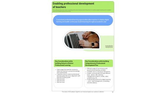 Web Based Learning Playbook Template