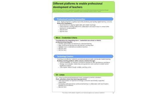 Web Based Learning Playbook Template