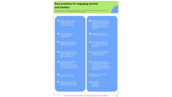 Web Based Learning Playbook Template
