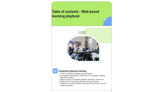 Web Based Learning Playbook Template