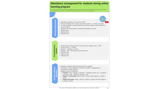 Web Based Learning Playbook Template
