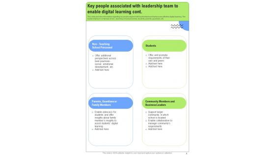 Web Based Learning Playbook Template