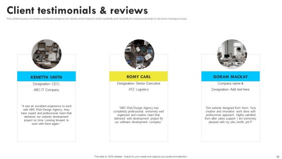 Web Design And Development Company Profile Ppt PowerPoint Presentation Complete With Slides
