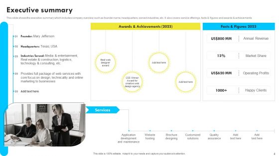 Web Design And Development Company Profile Ppt PowerPoint Presentation Complete With Slides