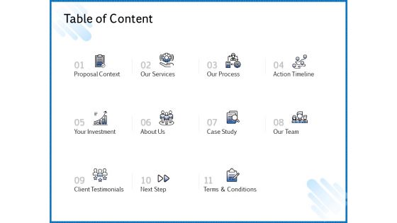 Web Design Template Table Of Content Introduction PDF